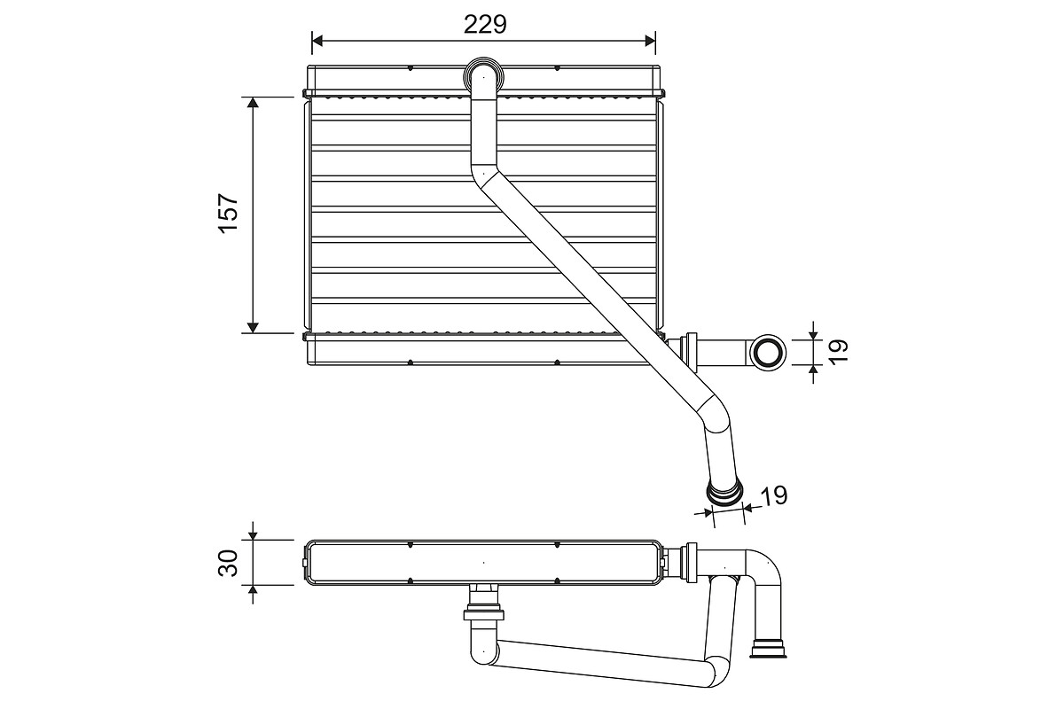 Heat Exchanger, interior heating  Art. 811580