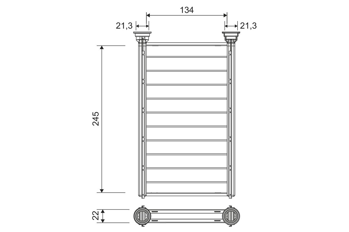 Heat Exchanger, interior heating  Art. 811628