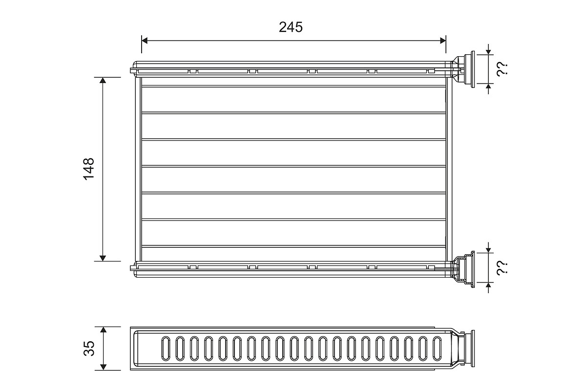 Heat Exchanger, interior heating  Art. 812401