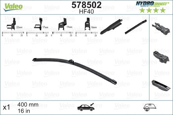 Wiper Blade (In front)  Art. 578502