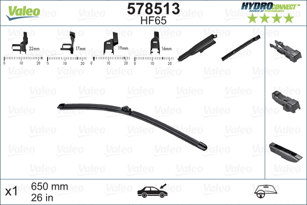 Wiper Blade (In front)  Art. 578513