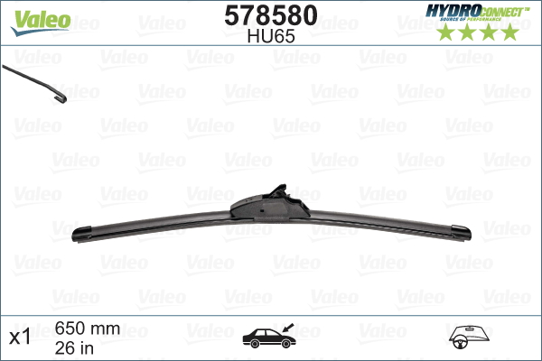 Wiper Blade (In front)  Art. 578580