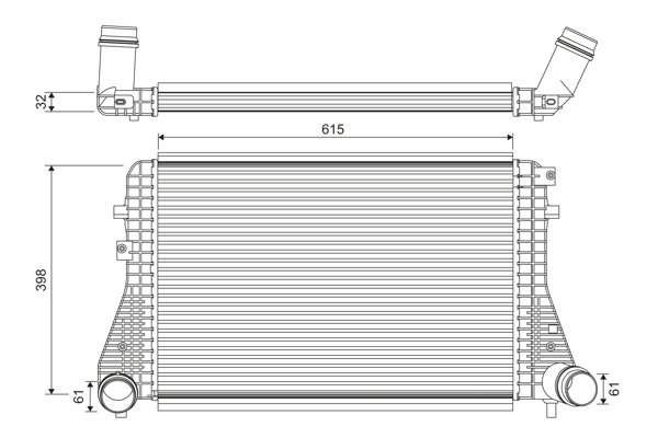 Charge Air Cooler (Manual / accessory auto. gearing)  Art. 818372