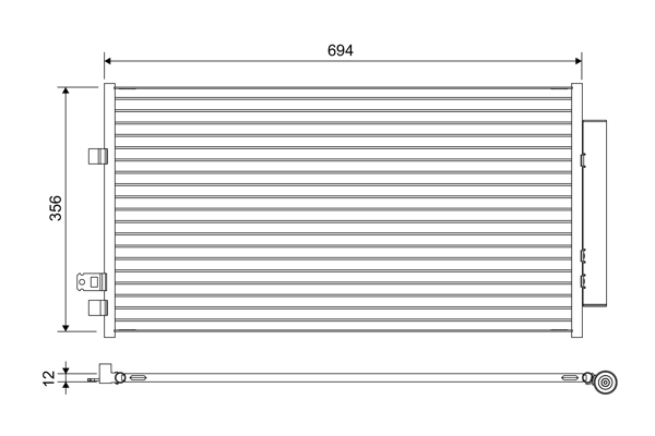 Condenser, air conditioning  Art. 822638