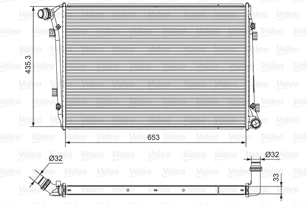 Radiator, engine cooling  Art. 701664