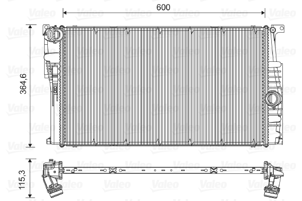 Radiator, engine cooling  Art. 735451