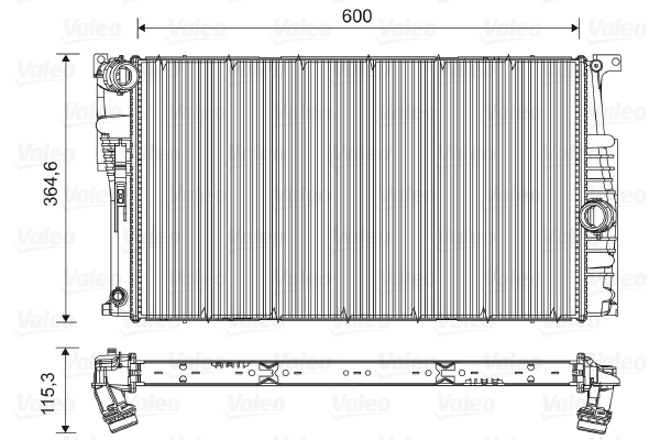 Radiator, engine cooling  Art. 735453