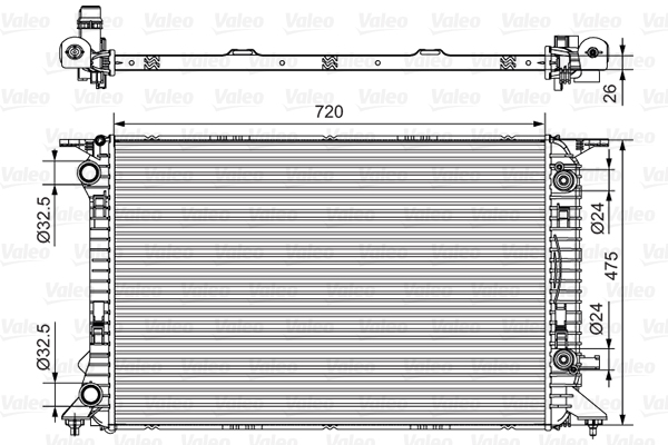 Radiator, engine cooling  Art. 735472