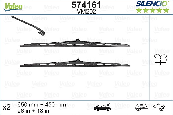 Wiper Blade (In front)  Art. 574161