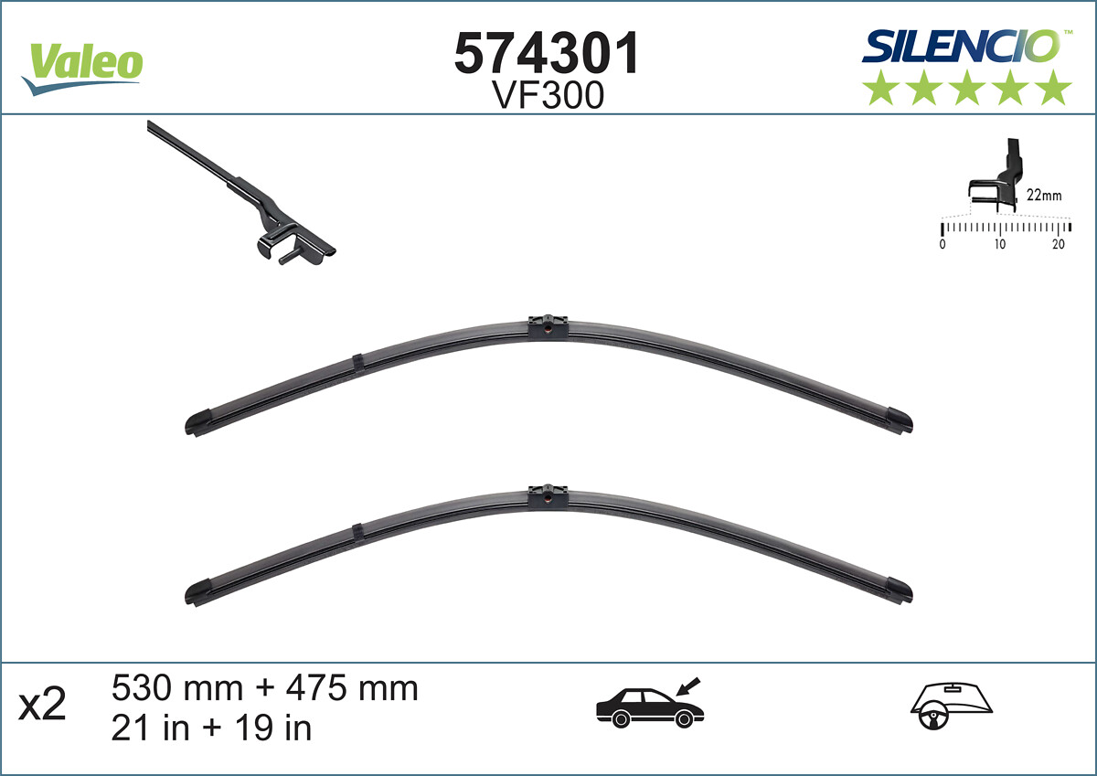 Wiper Blade (In front)  Art. 574301