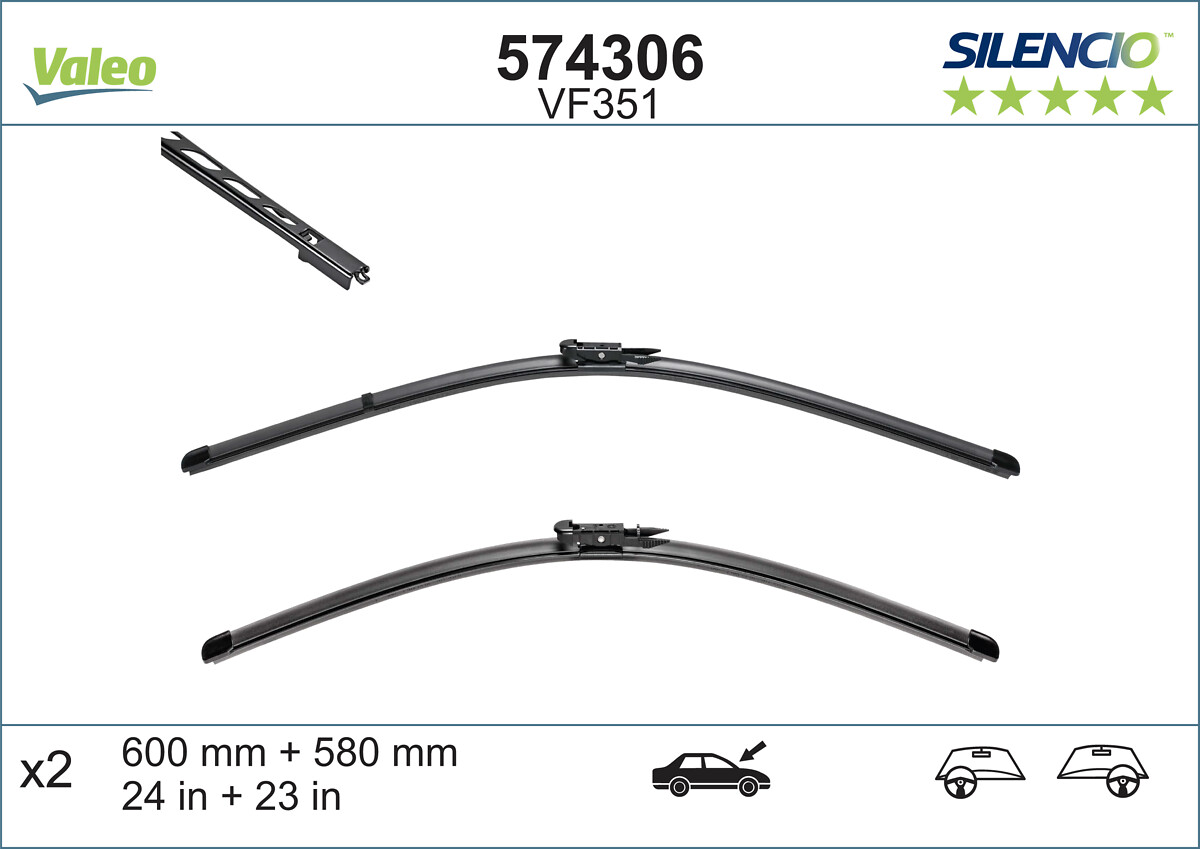 Wiper Blade (In front)  Art. 574306