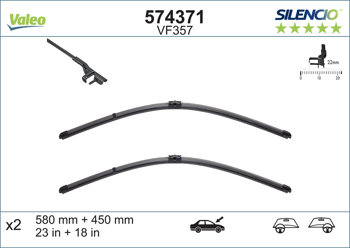 Wiper Blade (In front)  Art. 574371