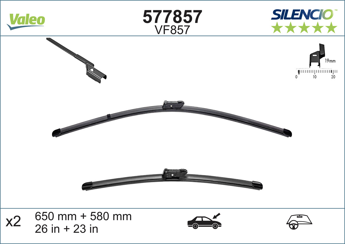 Wiper Blade (Steering on the left)  Art. 577857