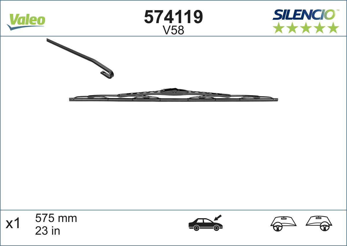 Wiper Blade (In front)  Art. 574119