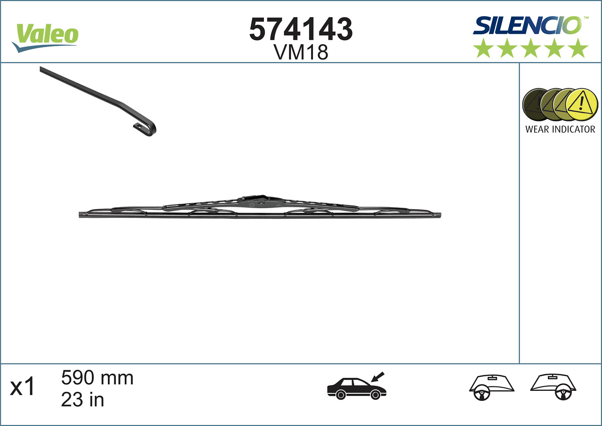 Wiper Blade (In front)  Art. 574143