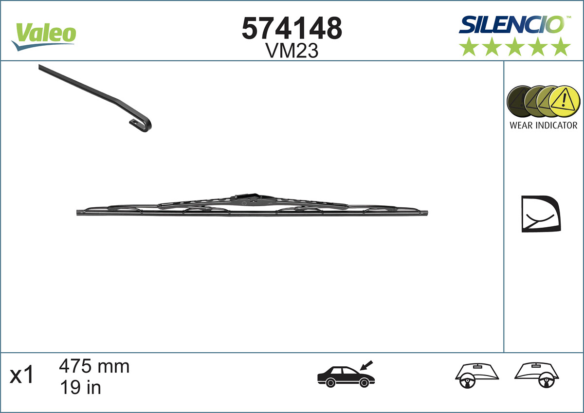 Wiper Blade (In front)  Art. 574148