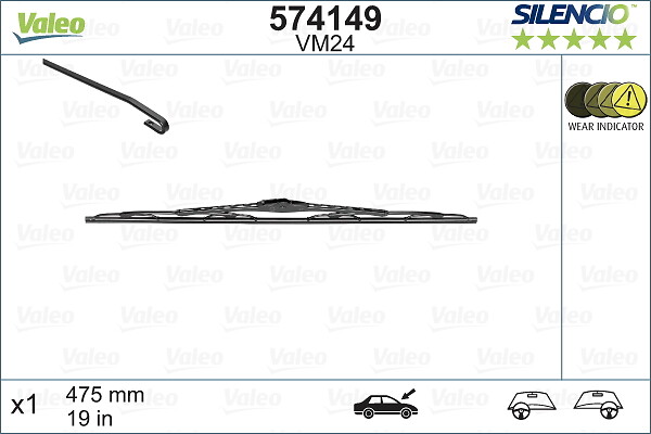 Wiper Blade (In front)  Art. 574149