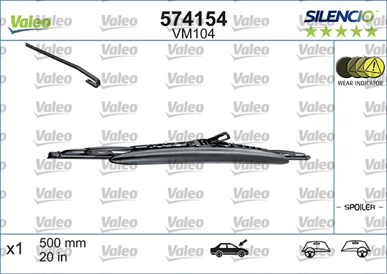 Wiper Blade (In front)  Art. 574154