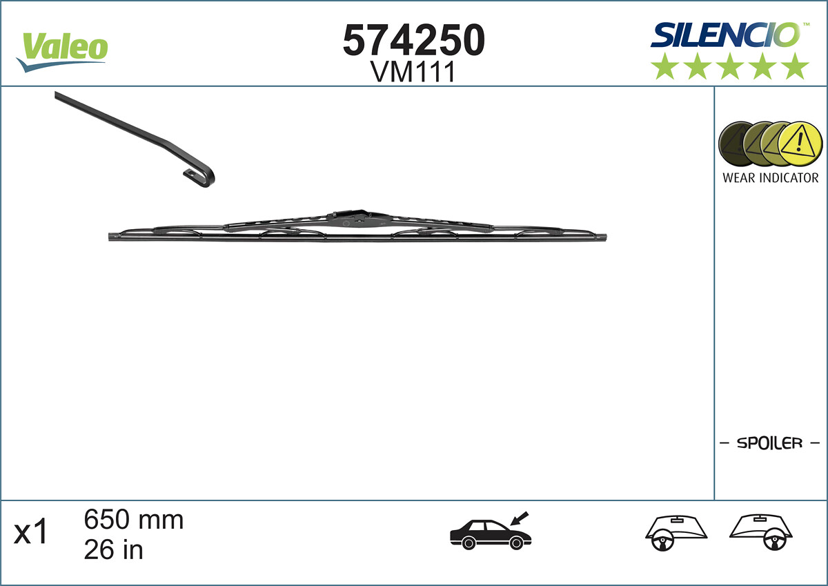 Wiper Blade (In front)  Art. 574250