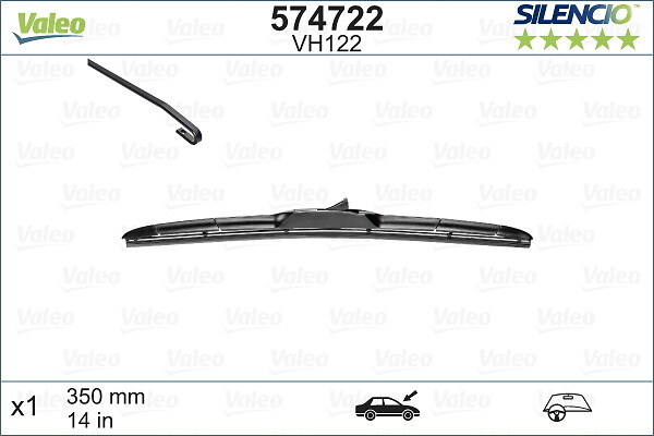 Wiper Blade (Front, left, Front, right)  Art. 574722