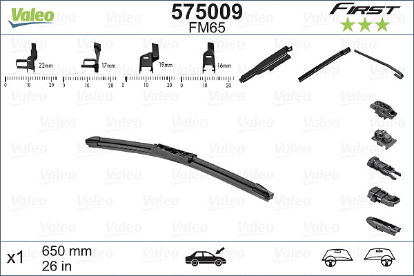 Wiper Blade (In front)  Art. 575009