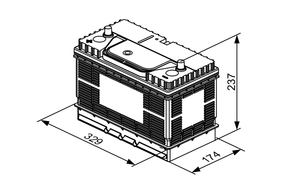 Starter Battery  Art. 0092T30500