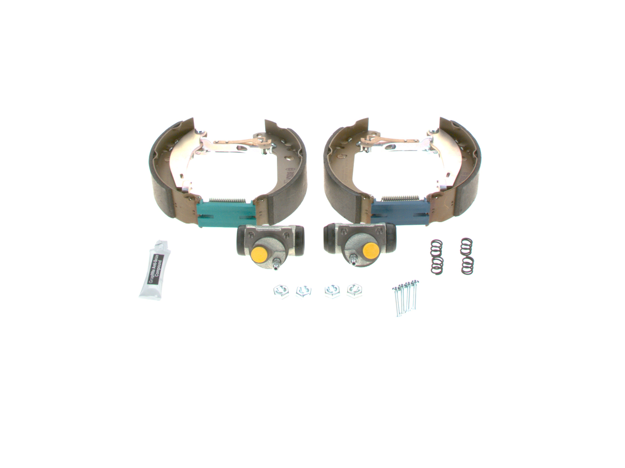 Brake shoe set (Front axle, Rear axle)  Art. 0204114201