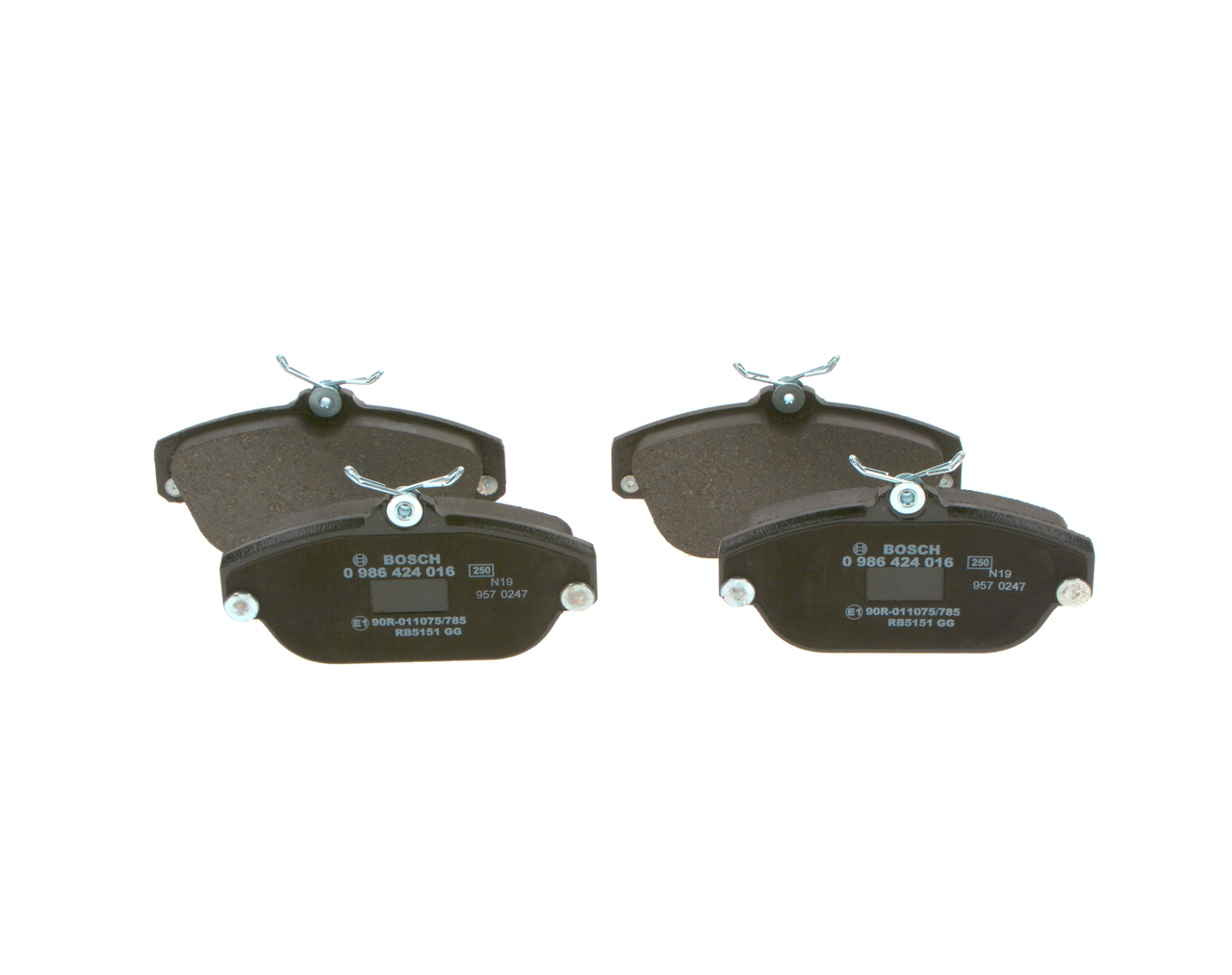 Brake Pad Set, disc brake (Front axle)  Art. 0986424016