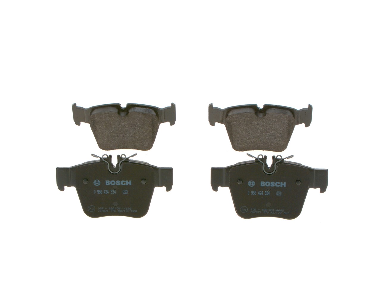 Brake Pad Set, disc brake (Rear axle)  Art. 0986424334