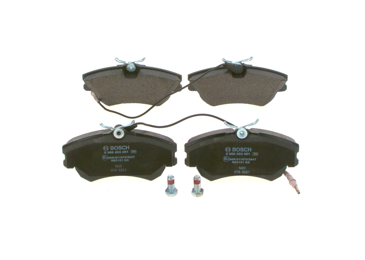 Brake Pad Set, disc brake (Front axle)  Art. 0986424451