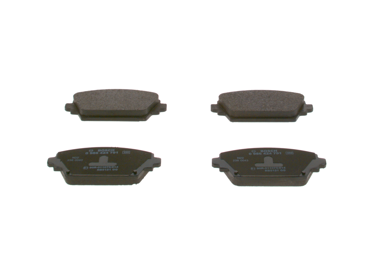 Brake Pad Set, disc brake (Front axle)  Art. 0986424791