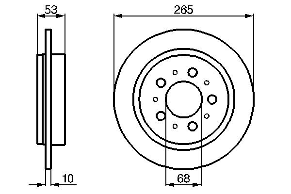 Brake Disc (Rear axle)  Art. 0986478042