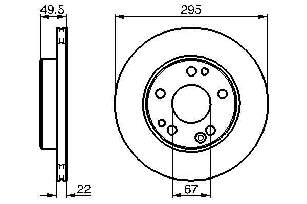 Brake Disc (Front axle)  Art. 0986478525