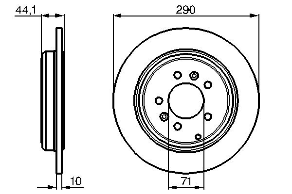 Brake Disc (Rear axle)  Art. 0986478556