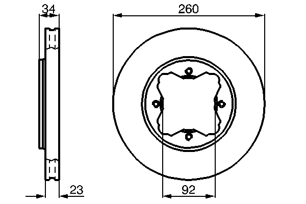 Brake Disc (Front axle)  Art. 0986478568