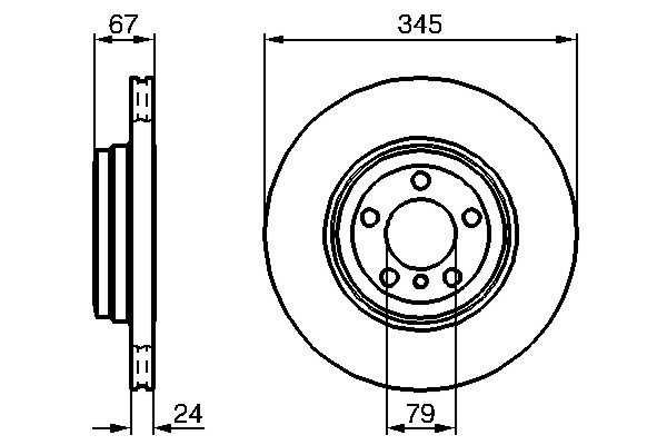 Brake Disc (Rear axle)  Art. 0986479005