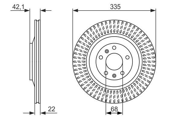 Brake Disc (Rear axle)  Art. 0986479591