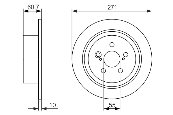 Brake Disc (Front axle)  Art. 0986479613