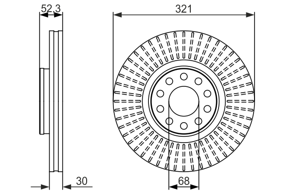 Brake Disc (Front axle)  Art. 0986479690