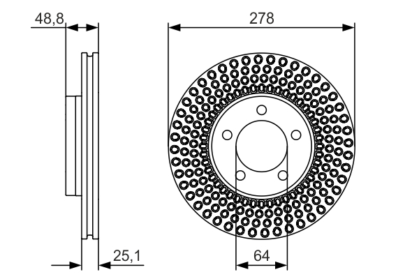 Brake Disc (277.5)  Art. 0986479699