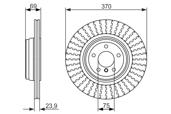 Brake Disc (Rear axle)  Art. 0986479730