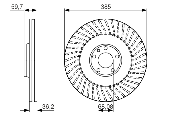 Brake Disc (Front axle)  Art. 0986479A31