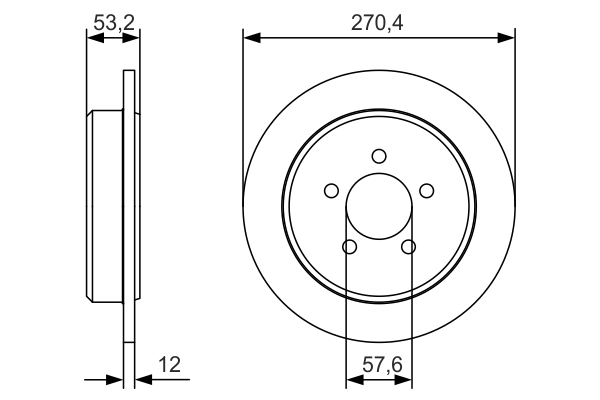 Brake Disc (Rear axle)  Art. 0986479A80