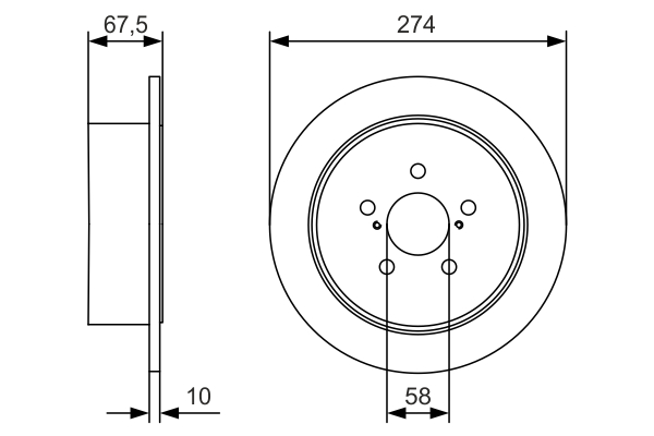 Brake Disc (Rear axle)  Art. 0986479A82