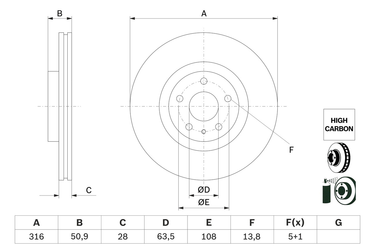 Brake Disc (Rear axle)  Art. 0986479D46