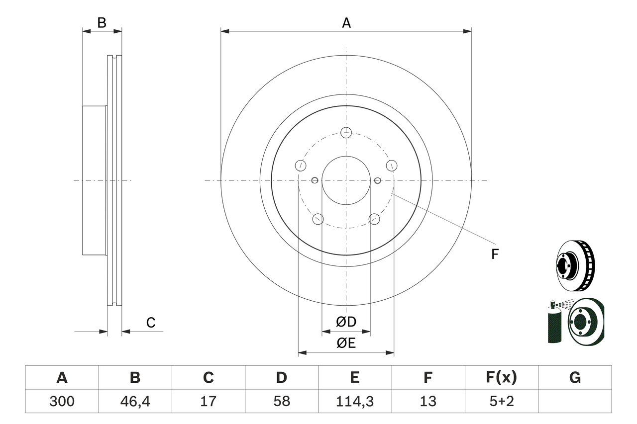 Brake Disc (Rear axle)  Art. 0986479D64