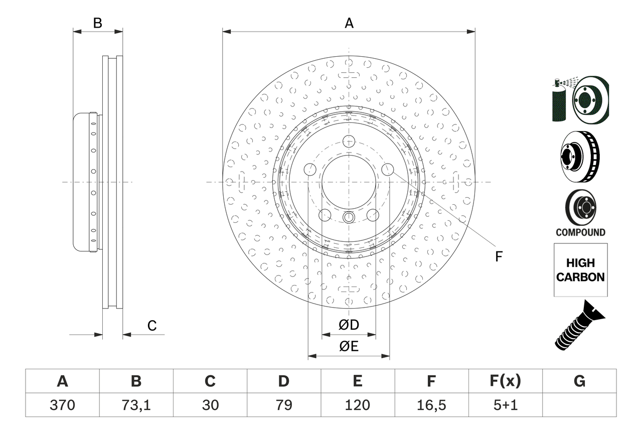 Brake Disc (Front axle)  Art. 0986479E21