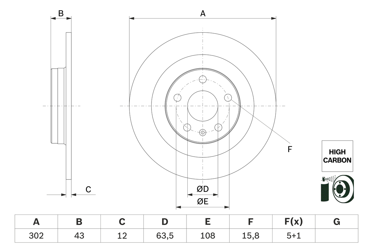 Brake Disc  Art. 0986479F31