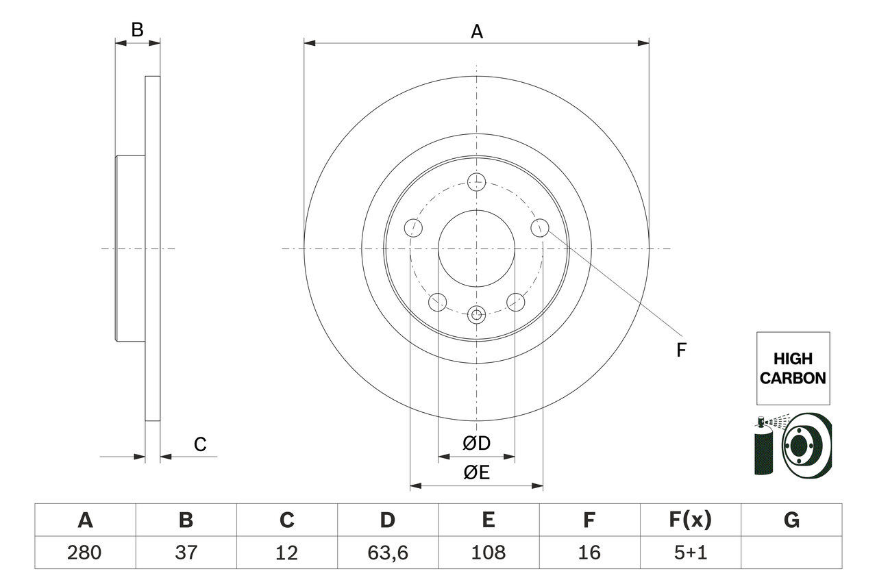 Brake Disc  Art. 0986479F41