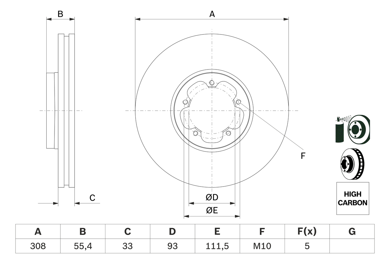 Brake Disc (Front axle)  Art. 0986479F46